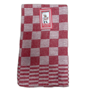 By Francesco Theedoek 100% Katoen rood 60x65cm Luxe