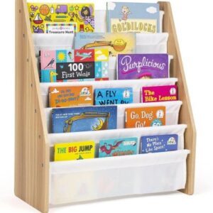 Journey Super Size 6 Etages Kinderboekenrek Wit/Naturel