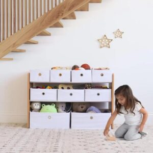 Journey Kinderspeelgoed Organizer 9 Vouwbare Stofbakken